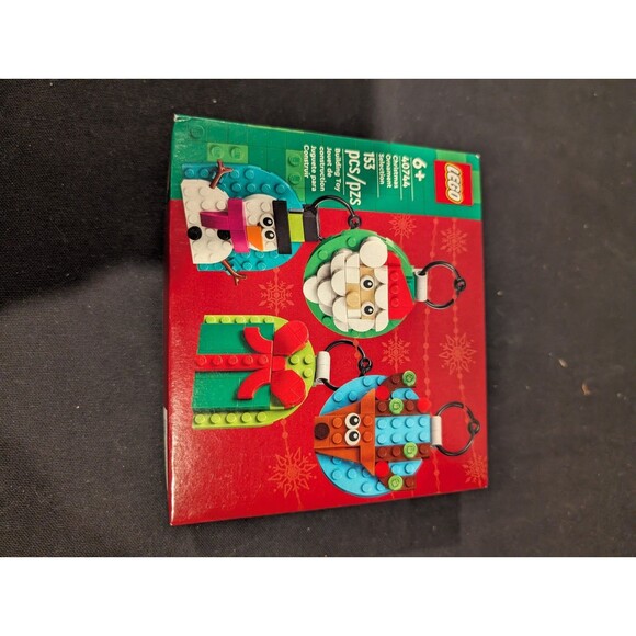 LEGO Christmas Ornament Selection 40744 (153 pcs) – New/Sealed Box (Shelf Wear) - Picture 2 of 6